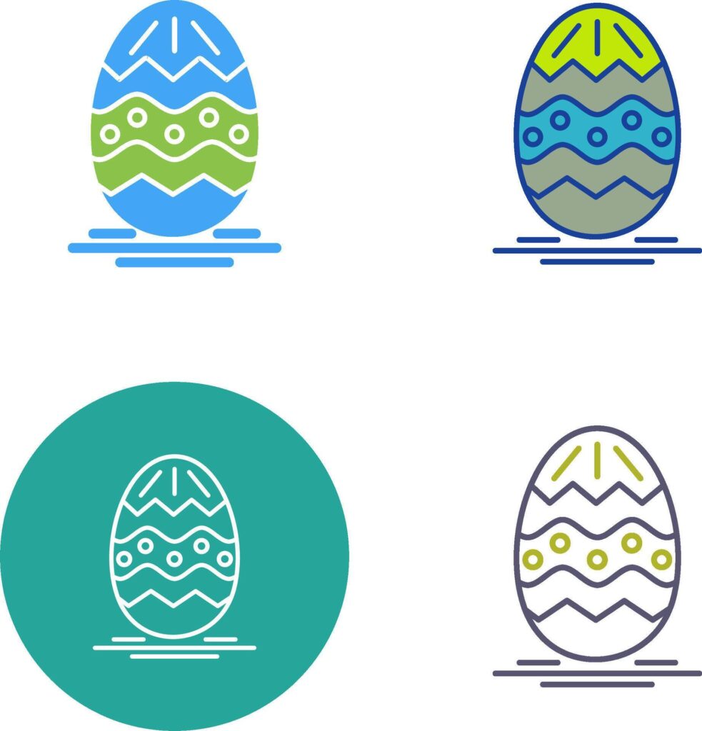 Easter Egg Icon Design Stock Free