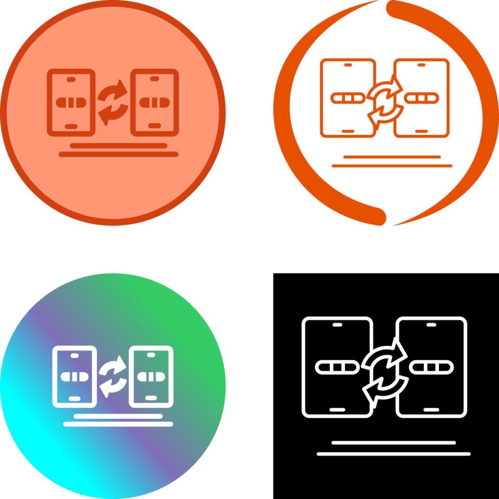 Data Transfer Icon Design Stock Free