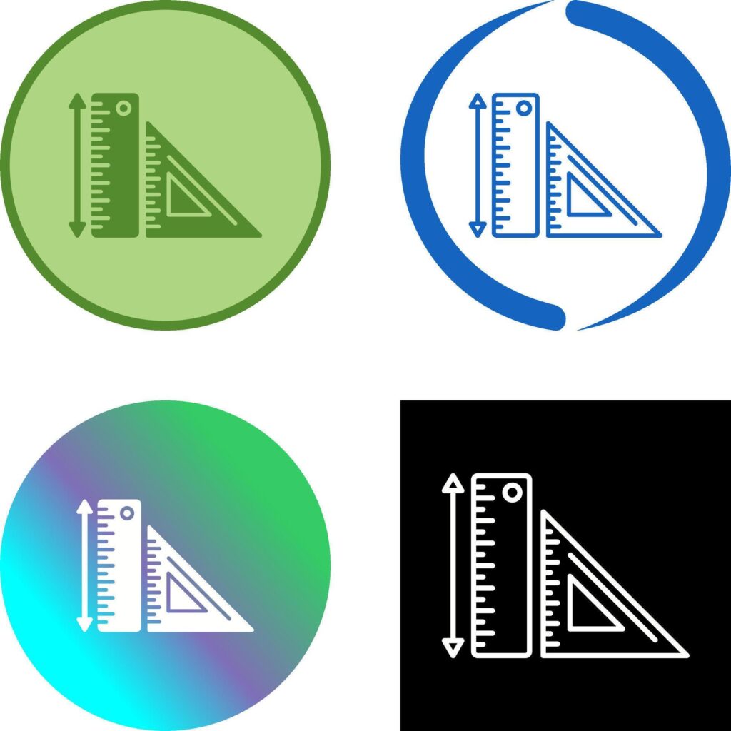 Rulers Icon Design Stock Free