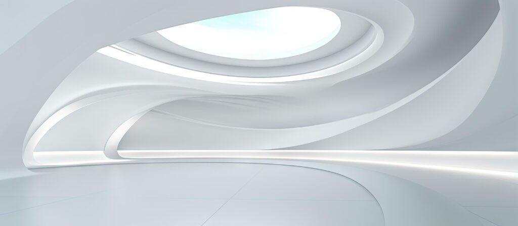 Abstract white architectural concept illustrated in ing Stock Free