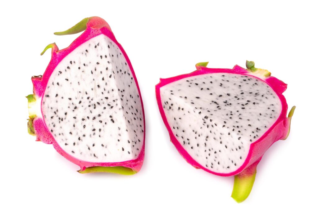 Dragonfruit or Pitaya isolated on a white background Stock Free