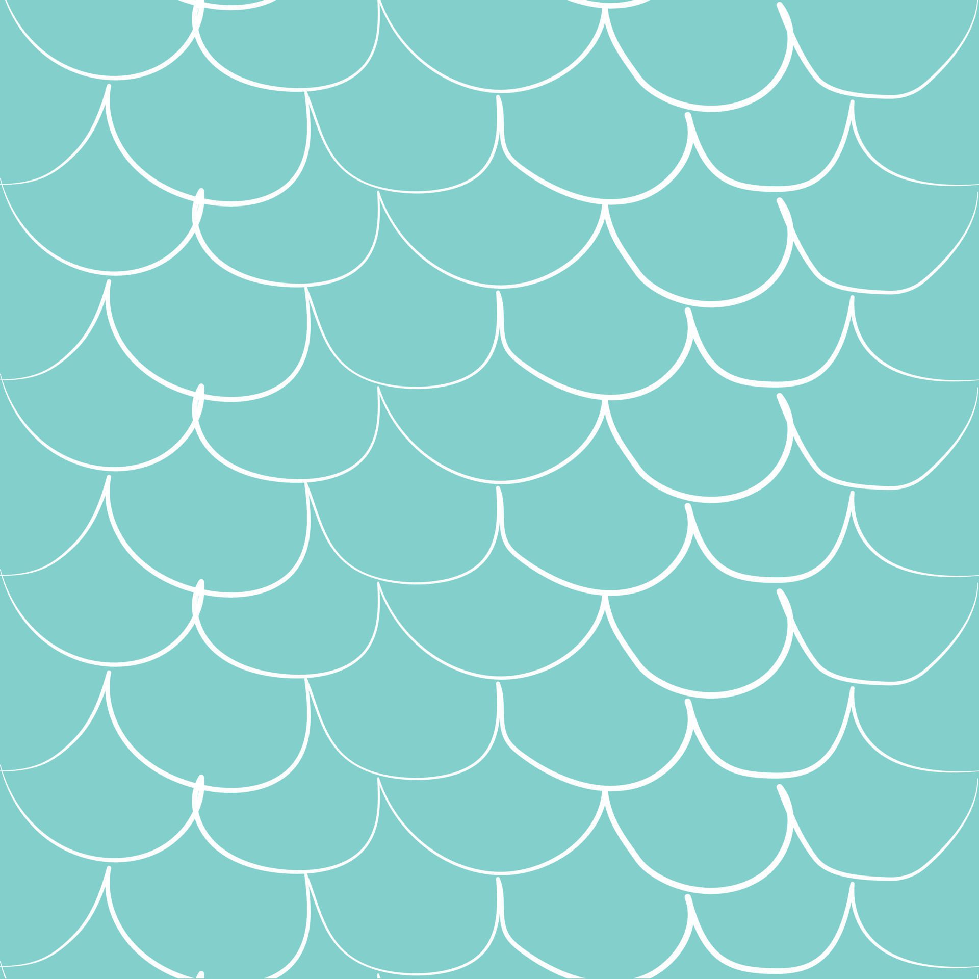 Mermaid texture seamless repeat pattern Free Vector