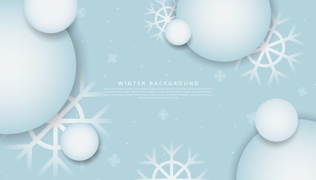 modern gradient winter background design illustration Free Vector