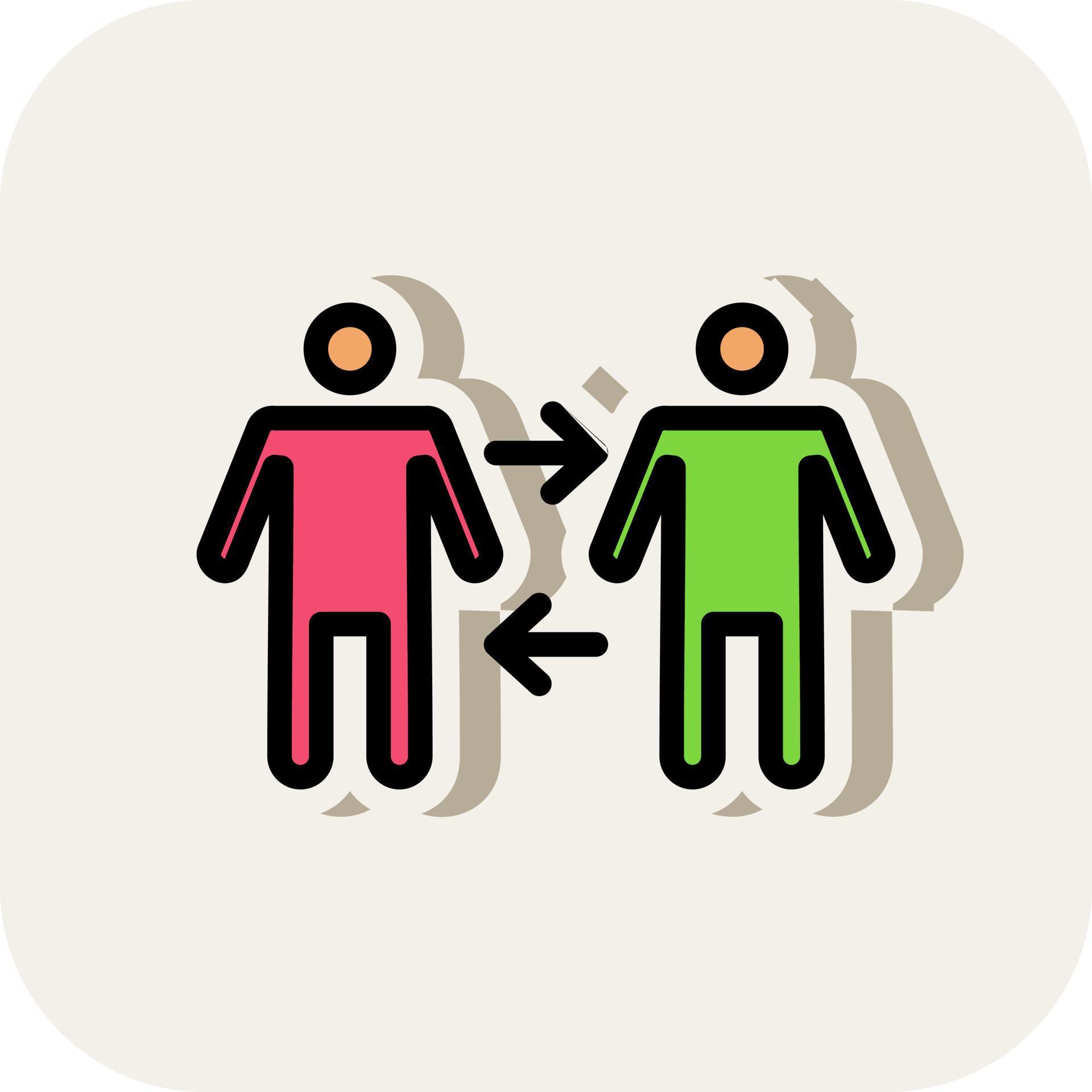 People Arrows Vector Icon Design Stock Free