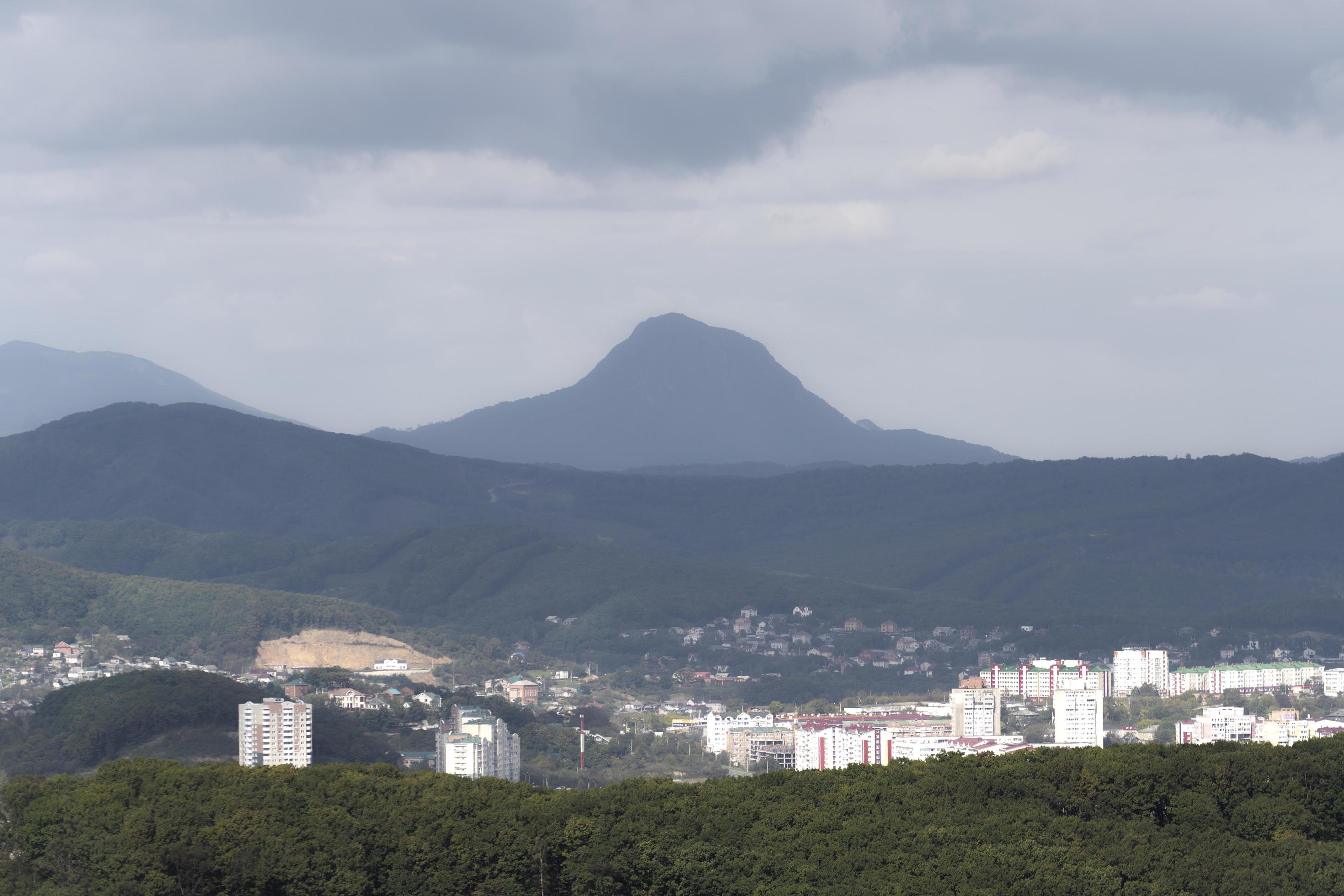 Natural landscape with a view of the city. Nakhodka, Russia Stock Free