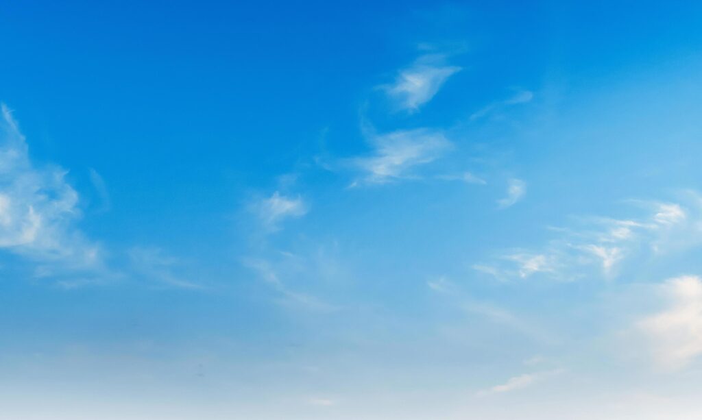 blue sky with white cloud view nature Stock Free