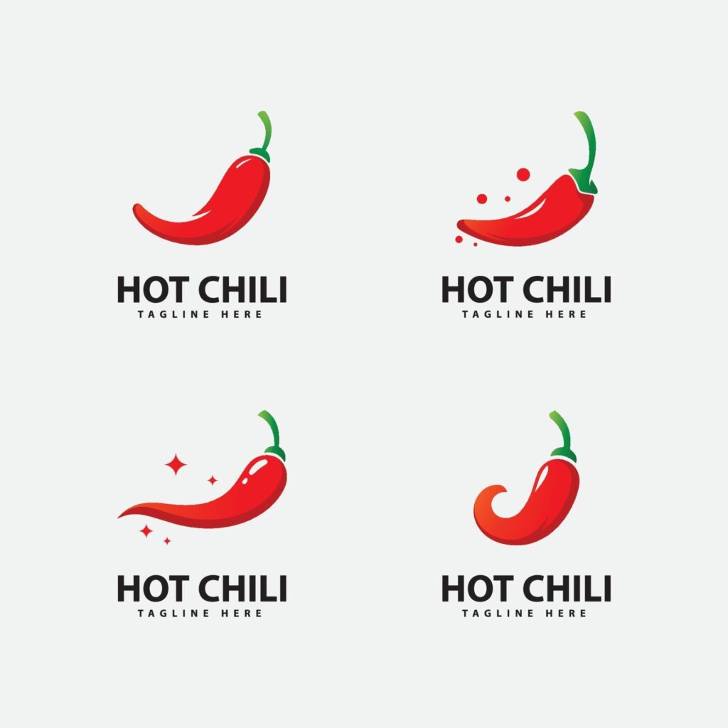 Spicy Chili logo icon vector Red Pepper logo template Stock Free