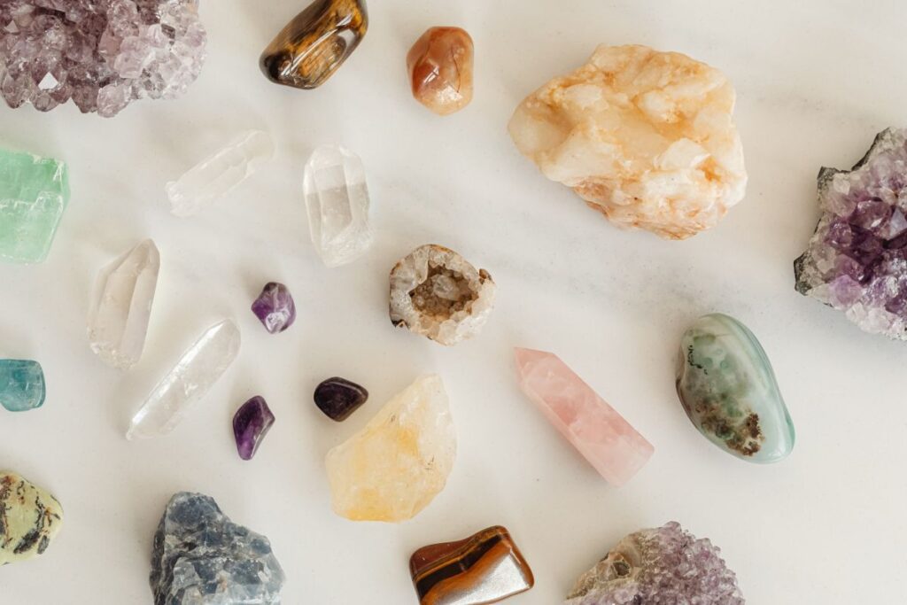 Stone And Crystals Collection – Self Care – Healing Stock Free