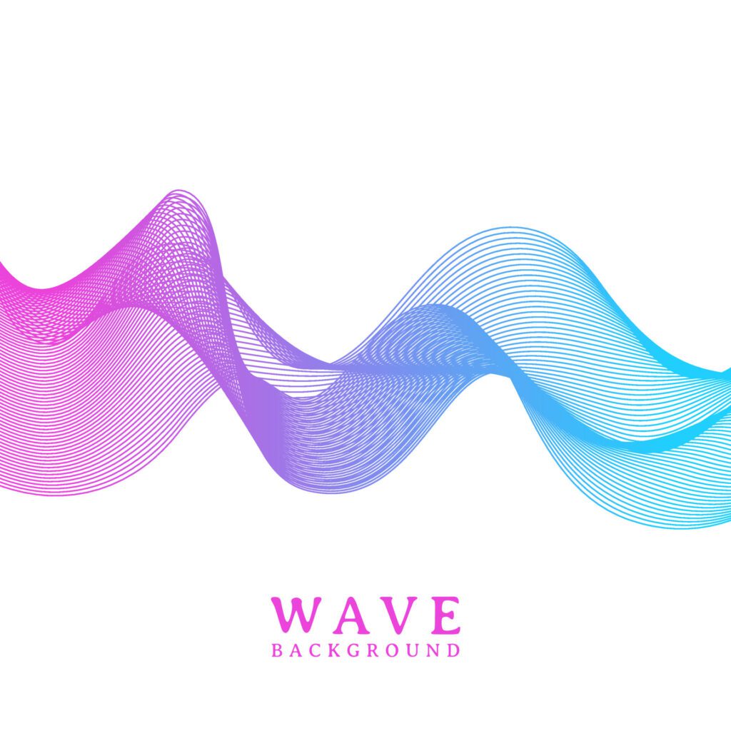 abstract colorful wavy line flowing background Free Vector and Free SVG