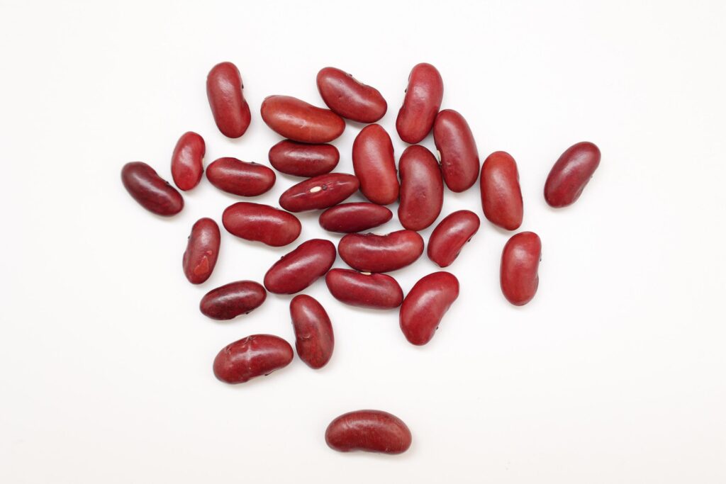 Red beans isolated on white background Stock Free