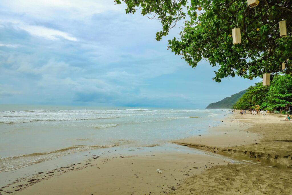 Beautiful Tropical Beach with nature Beside the beach on Koh chang Trat Thailand Stock Free