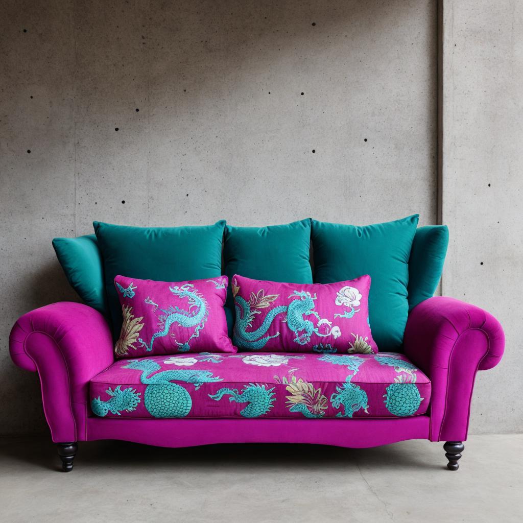 Dragon fruit couch by by @ai_generated