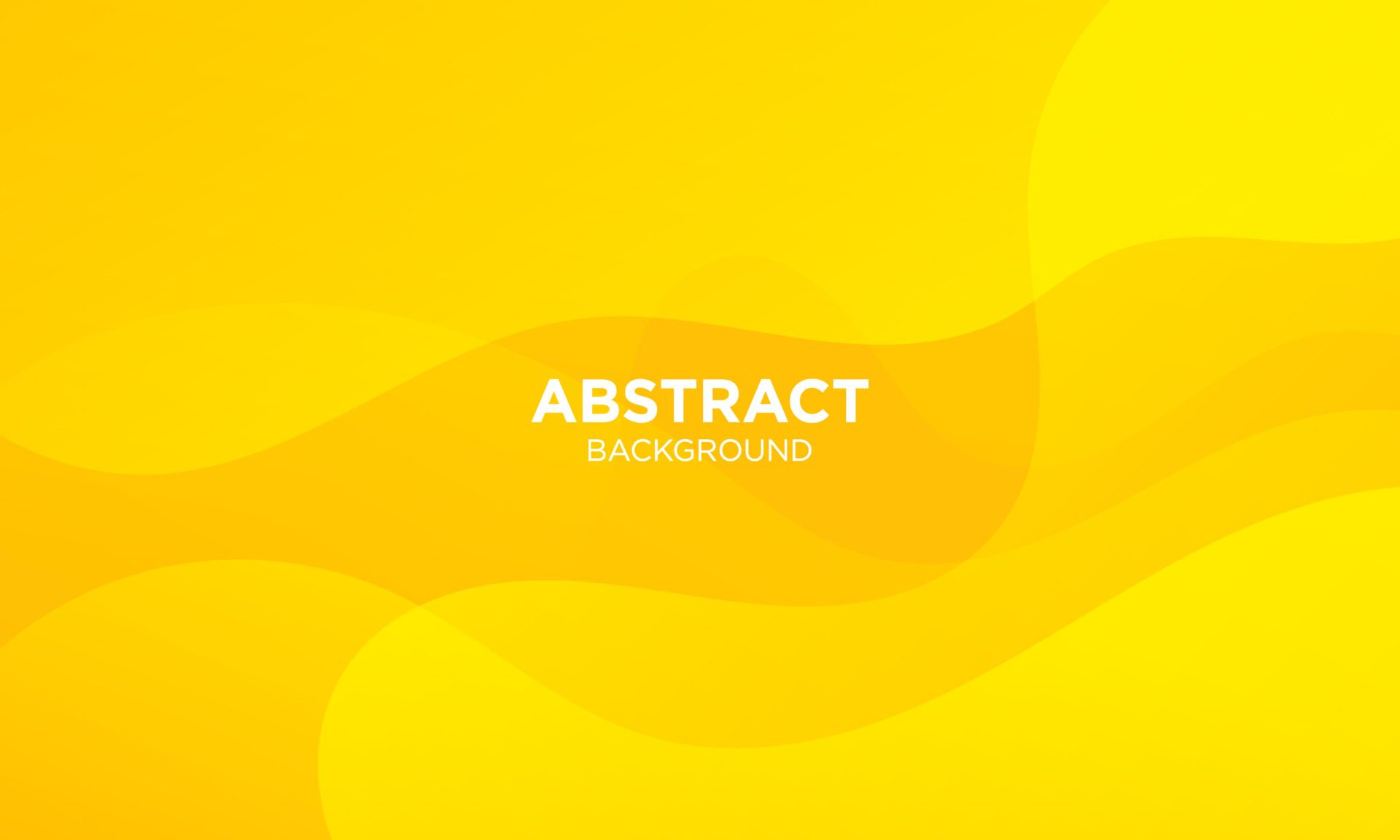 Abstract Yellow Fluid Wave Background Free Vector