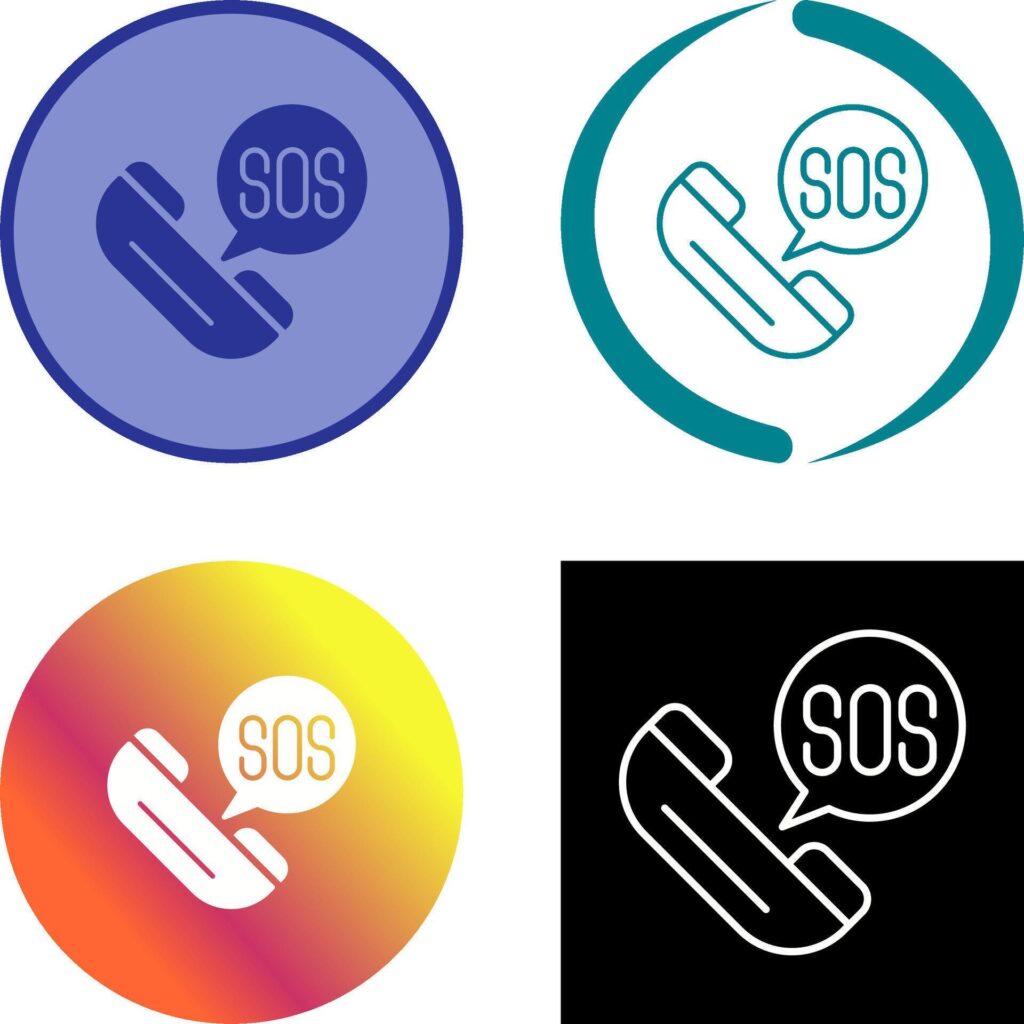 Sos Icon Design Stock Free