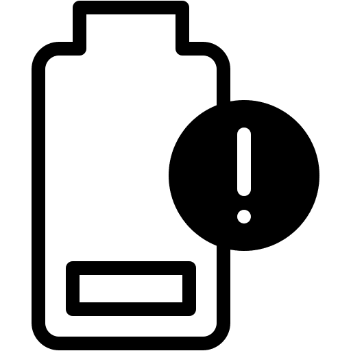 Low, battery, energy icon