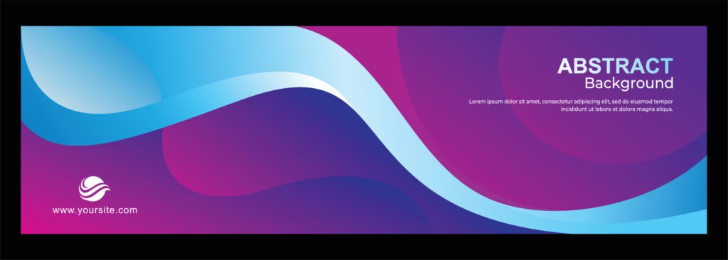 Abstract banner wavy banner design vector Free Vector and Free SVG