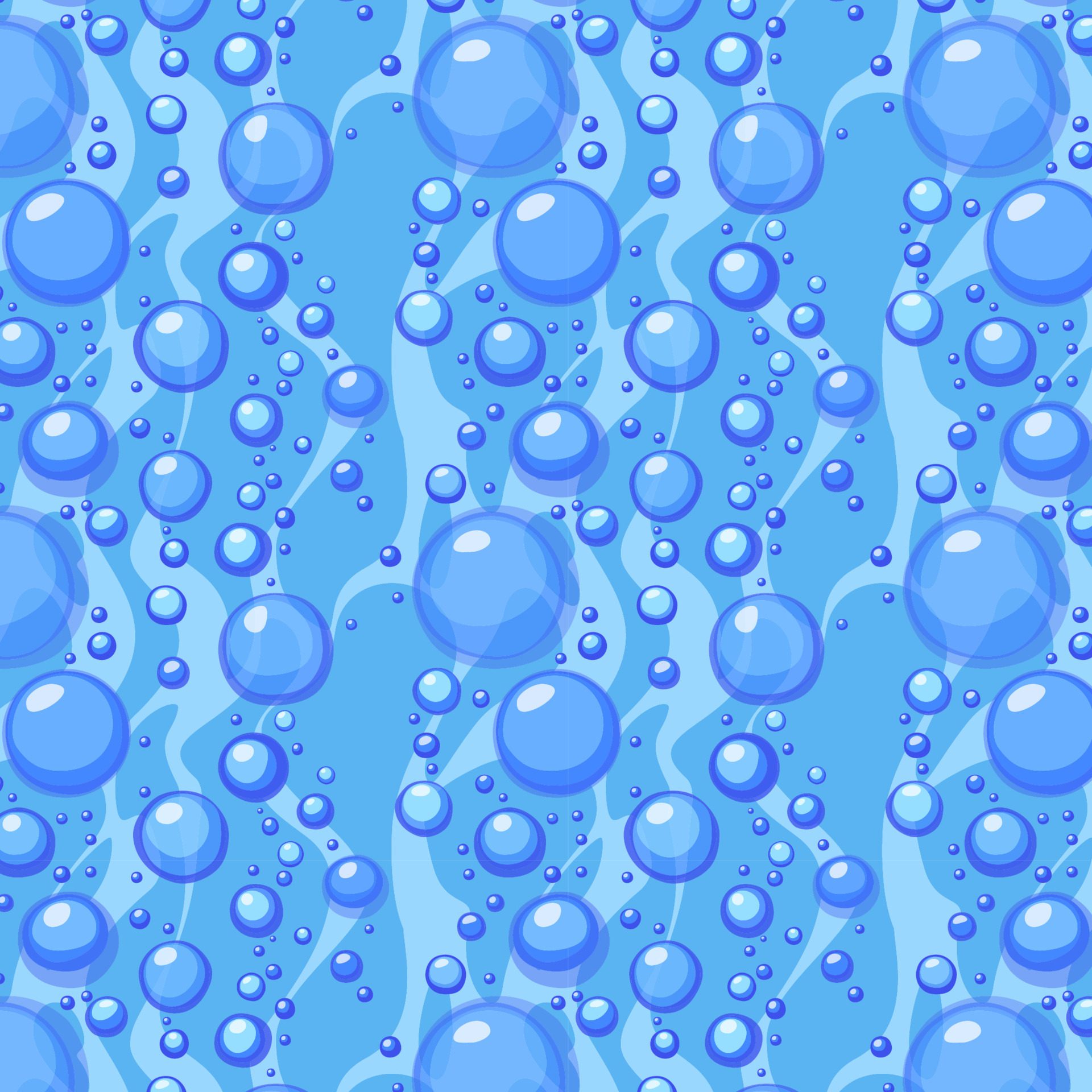 water seamless pattern Free Vector