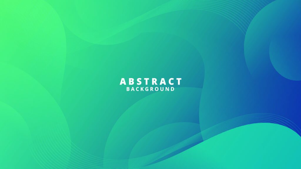 Abstract Green Fluid Wave Background Free Vector