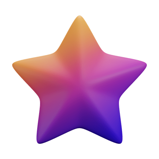 Star, favorite, award 3D illustration