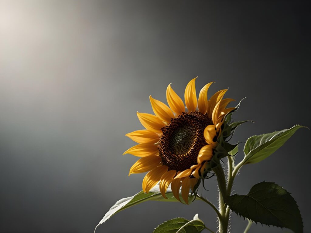 yellow Sun flower background Stock Free