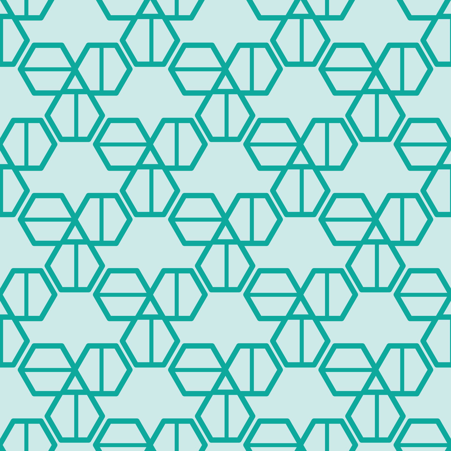 Striped Hexagons Seamless Pattern Design Free Vector