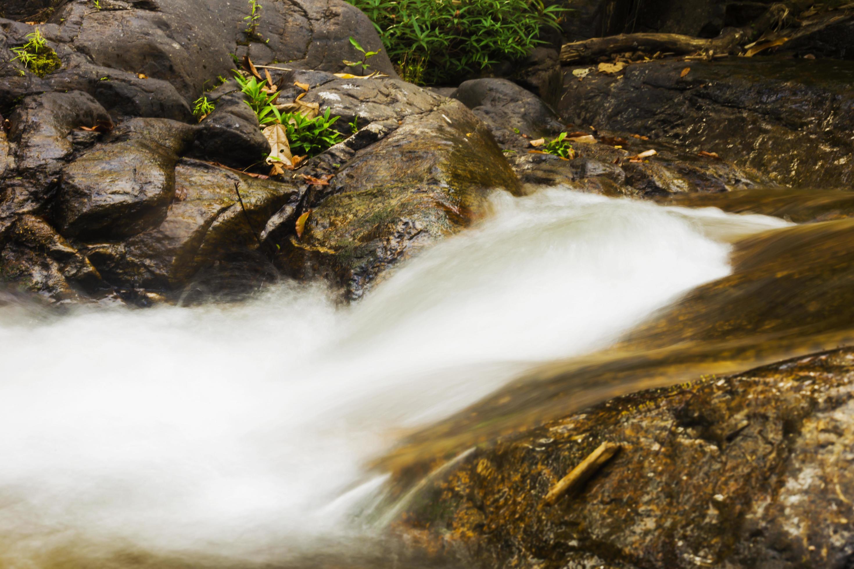 Natural waterfall Dawna, Karen State, Myanmar Stock Free