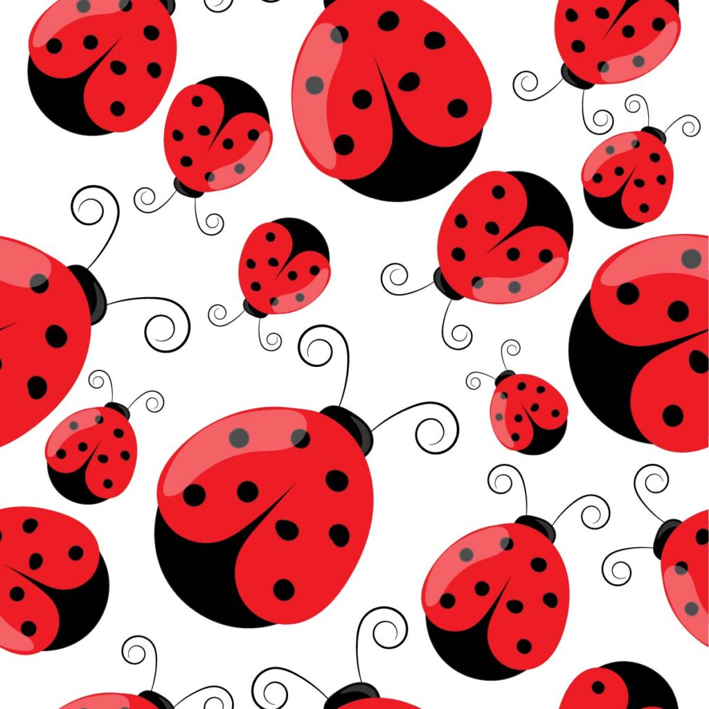 Ladybug Seamless Pattern Free Vector and Free SVG