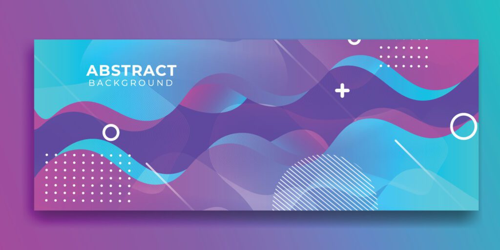 Abstract waving colorful gradient for banner and background Free Vector