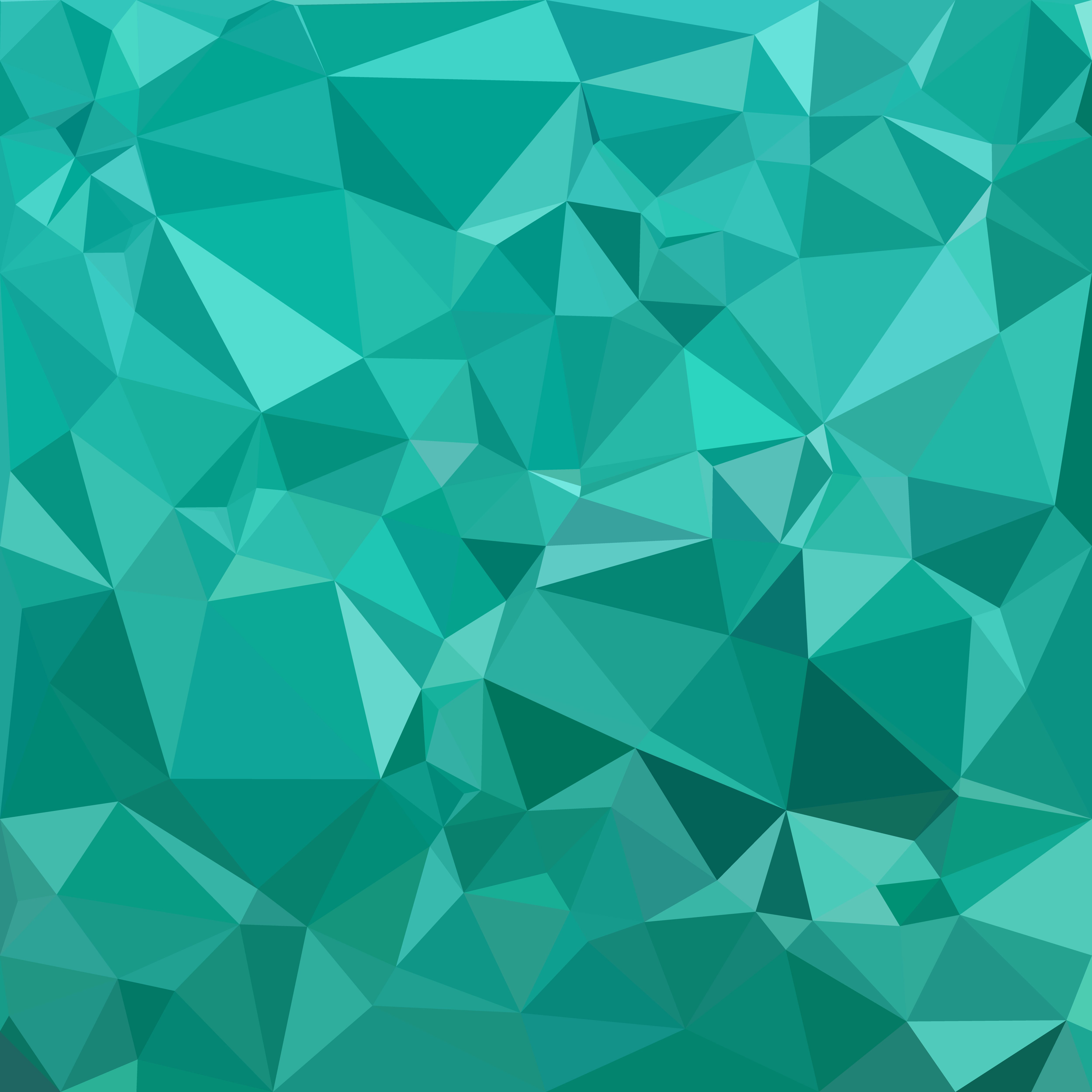 Green Polygonal Mosaic Background, Creative Design Templates Free Vector