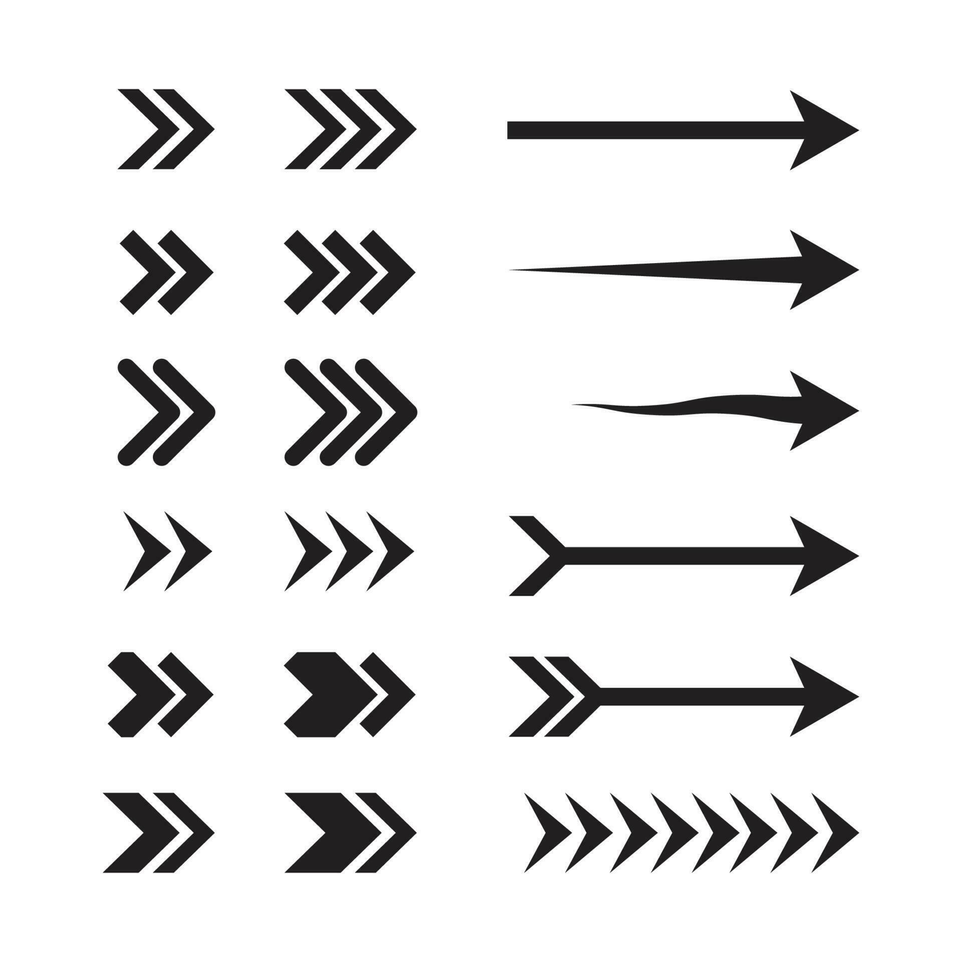 Directional Arrows premium vector illustration Stock Free