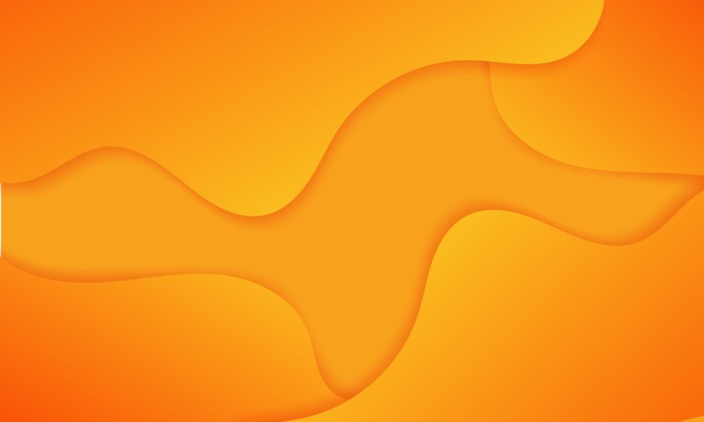 Abstract Orange Fluid Wave Background Free Vector