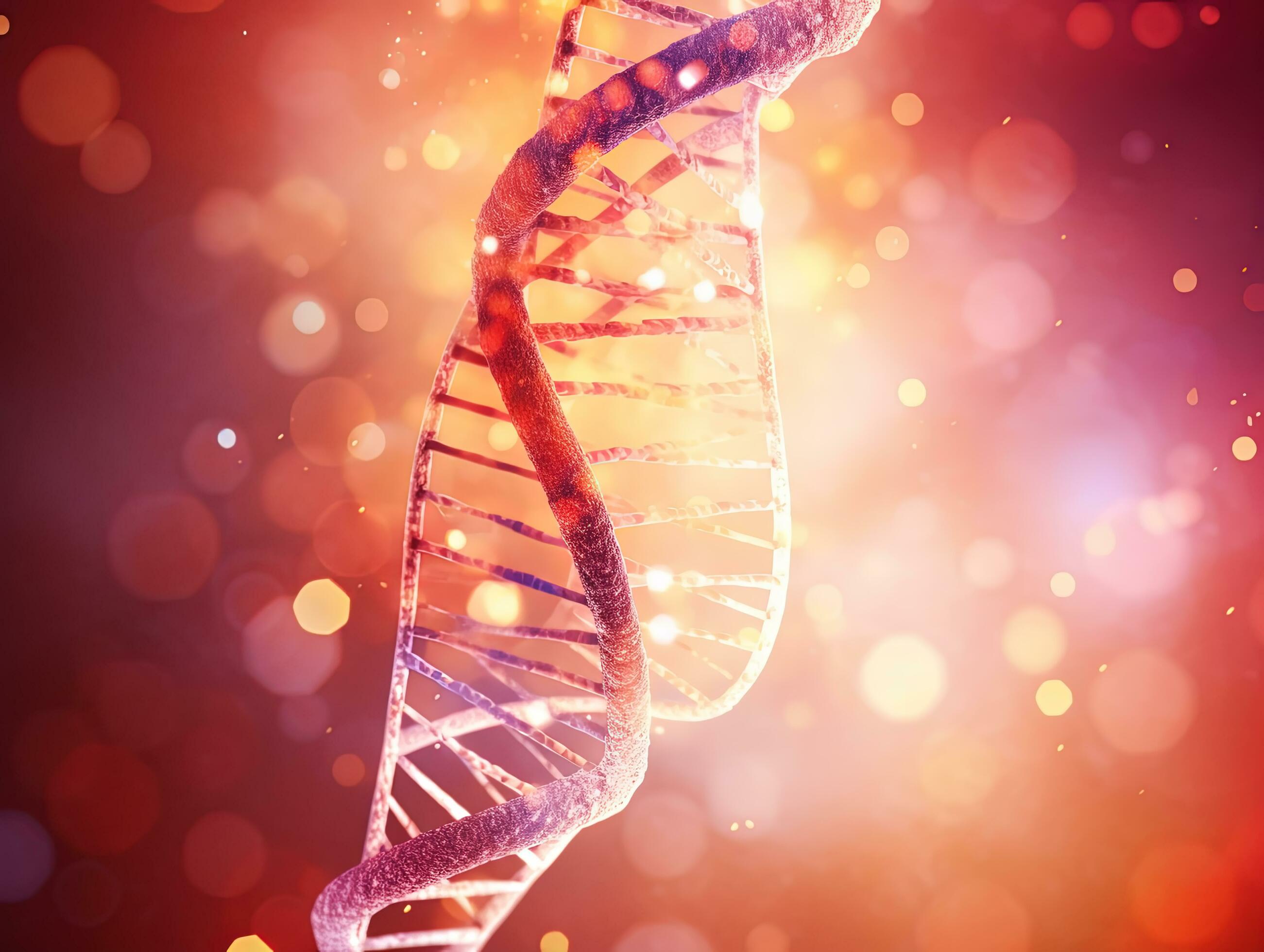 Abstract science background with medical DNA strand Stock Free