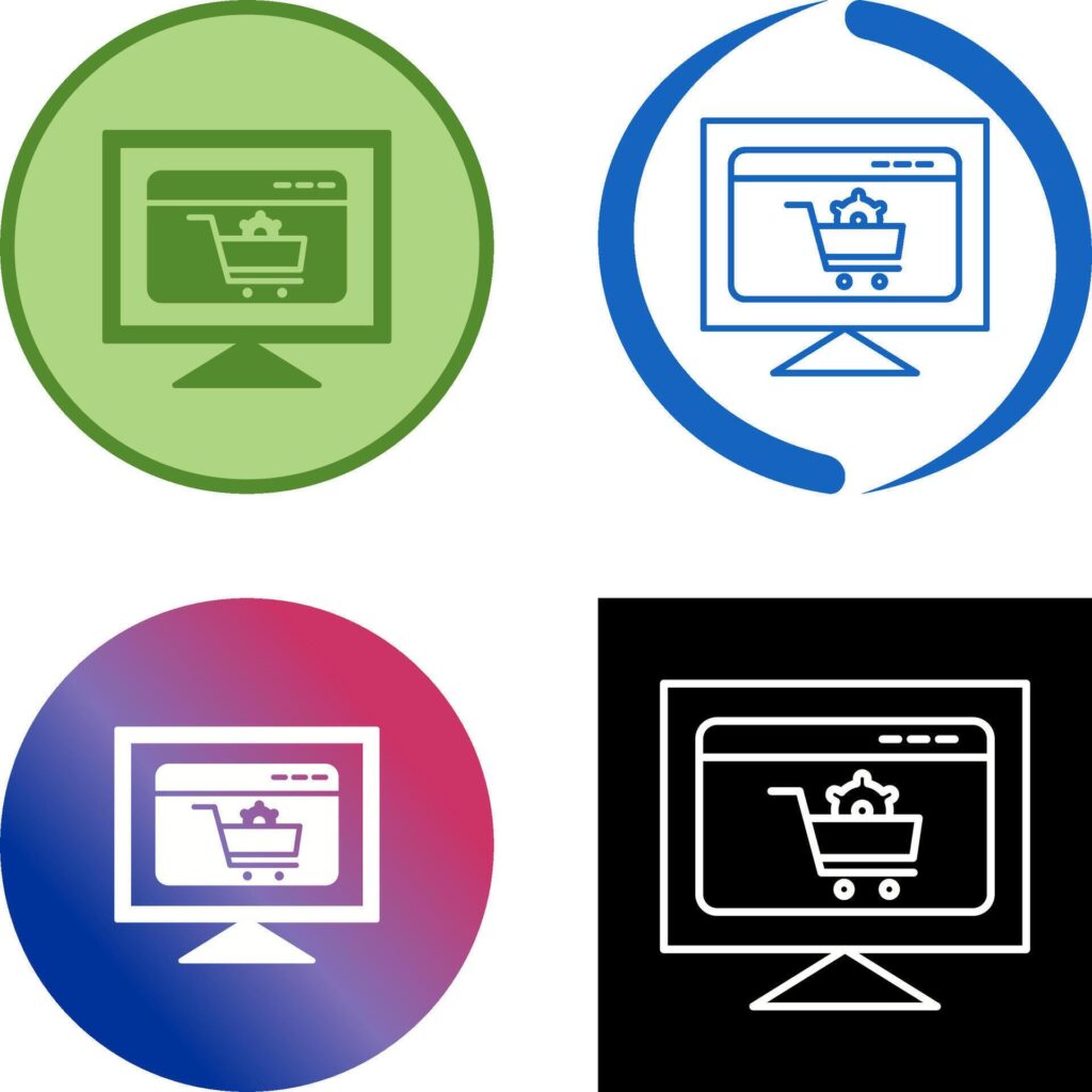 Ecommerce Settings Icon Design Stock Free