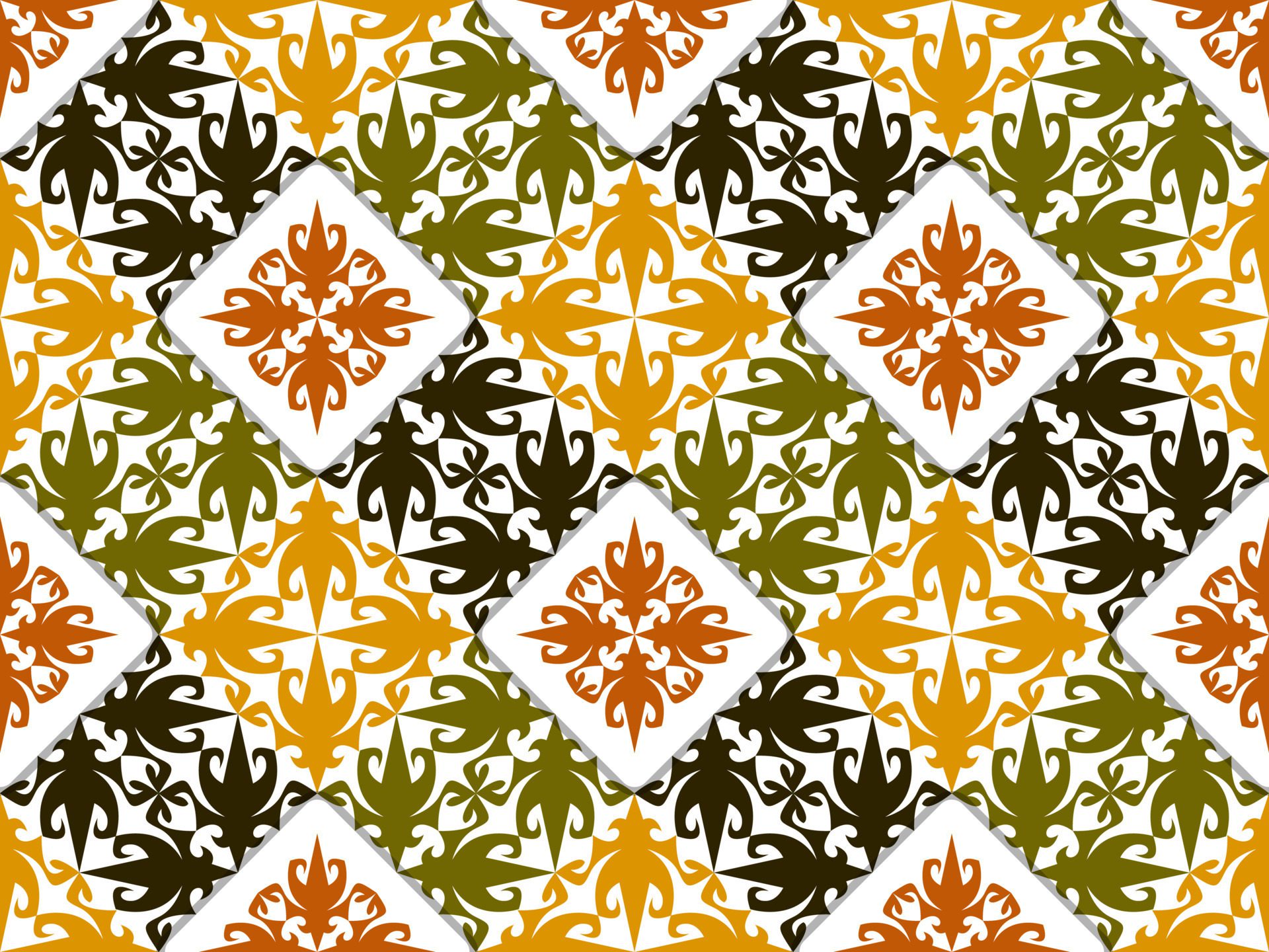 elegant ethnic pattern background Free Vector