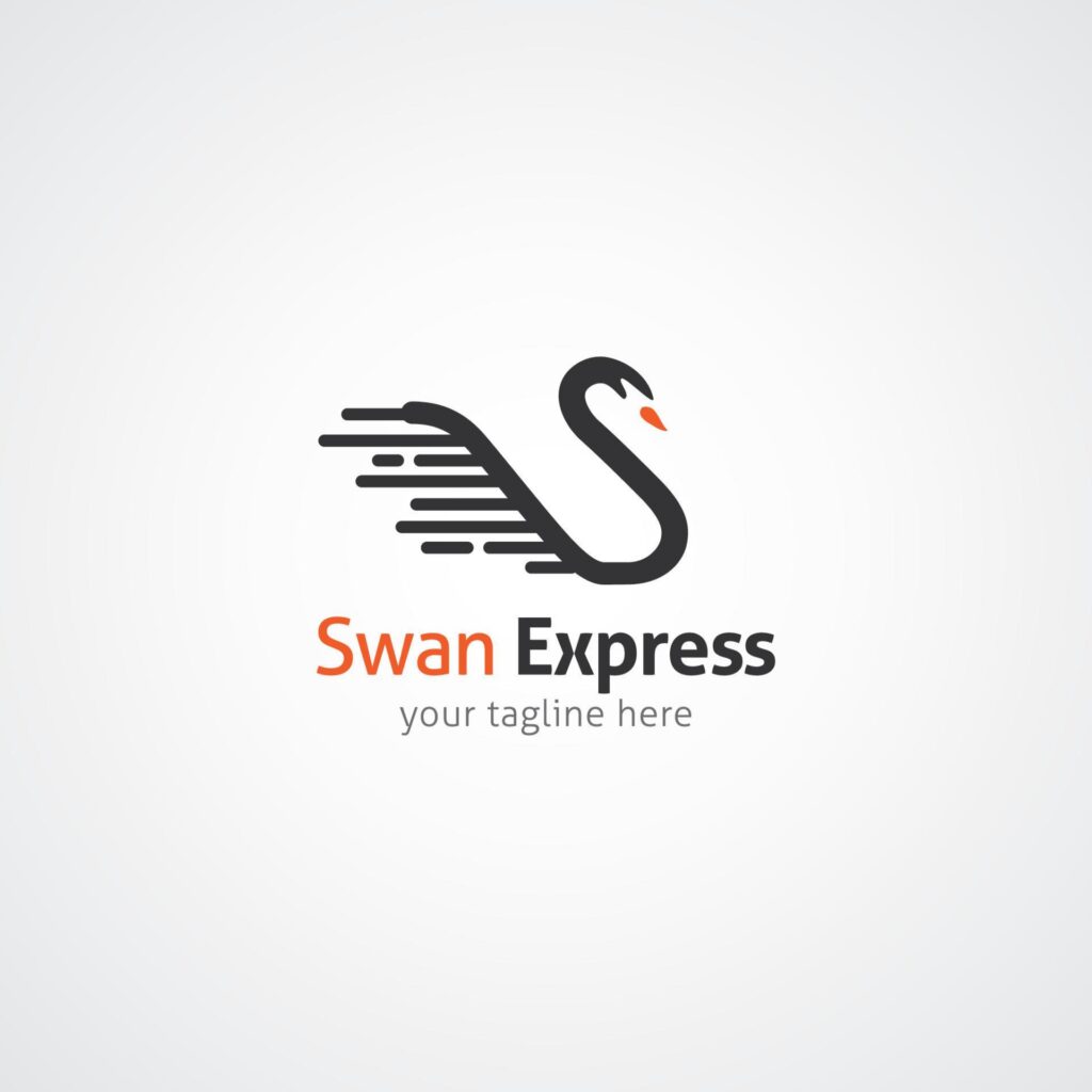 Swan Logo Design Template. Vector Illustration Stock Free and Free SVG