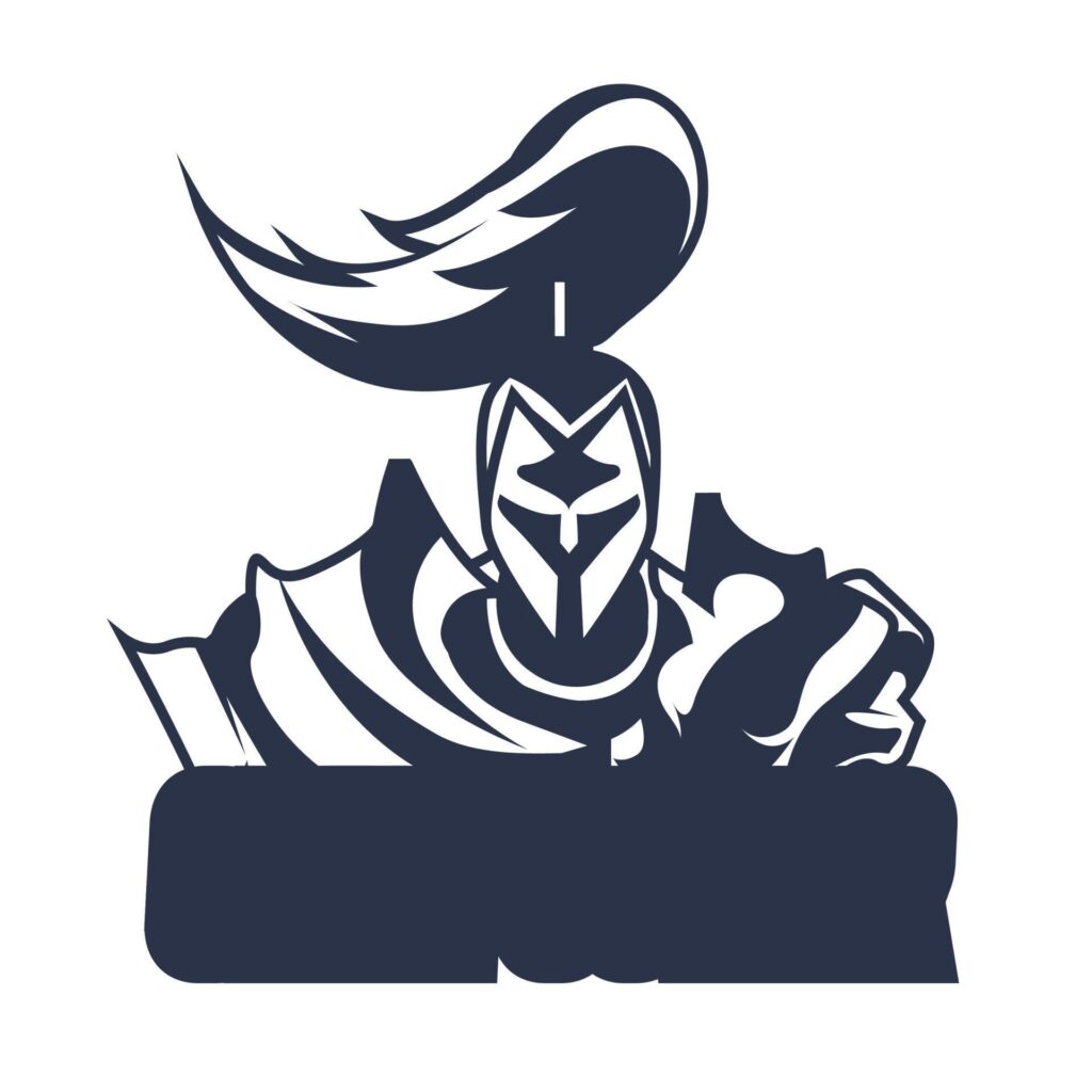 olympus war mascot logo inking illustration artwork Stock Free