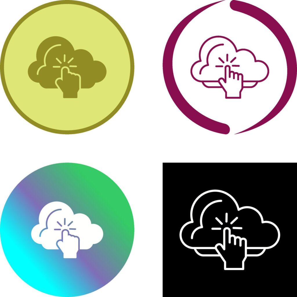 Cloud Computing Icon Design Stock Free