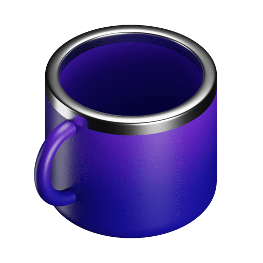 Cup, mug, coffee 3D illustration