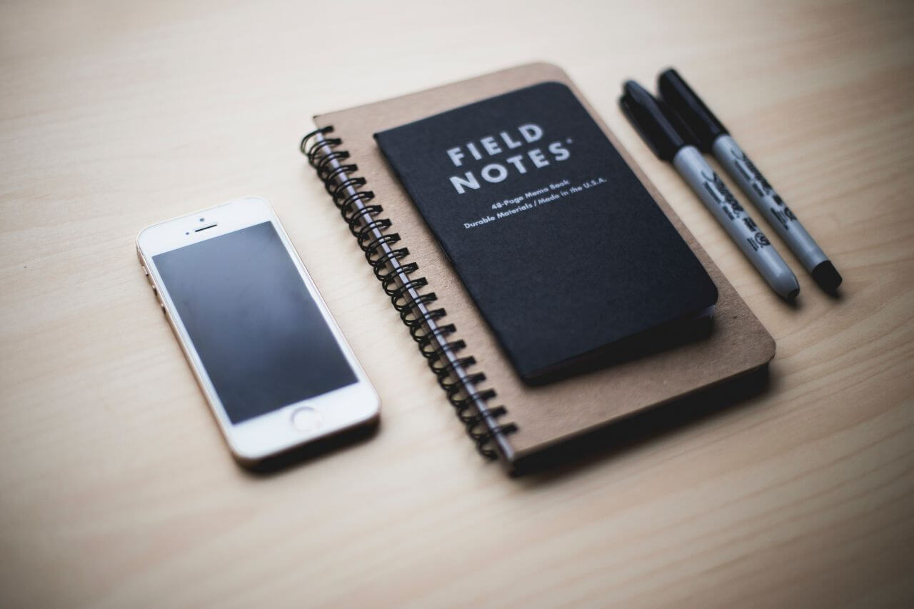 Field Notes iPhone Pens Stock Free