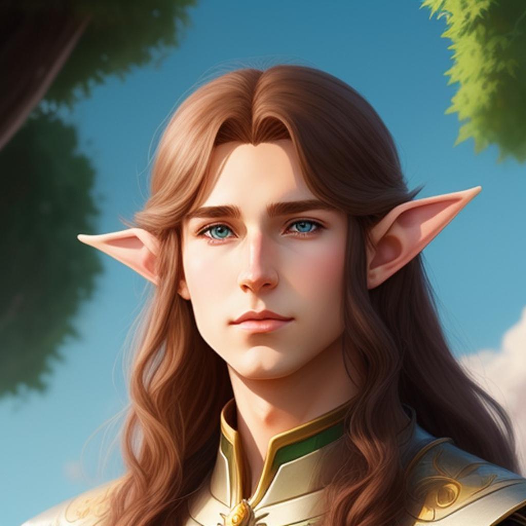 Long haired elf prince by @ai_generated