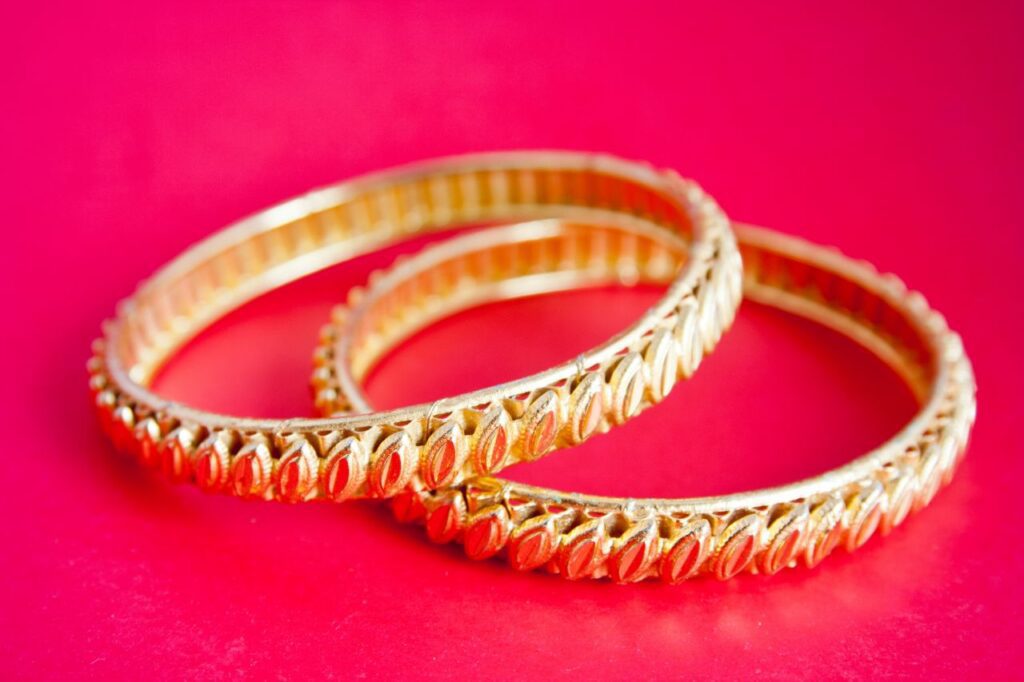 Gold Bracelets Bangles Stock Free