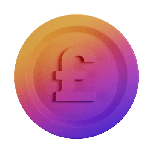 Money, pound, currency 3D illustration