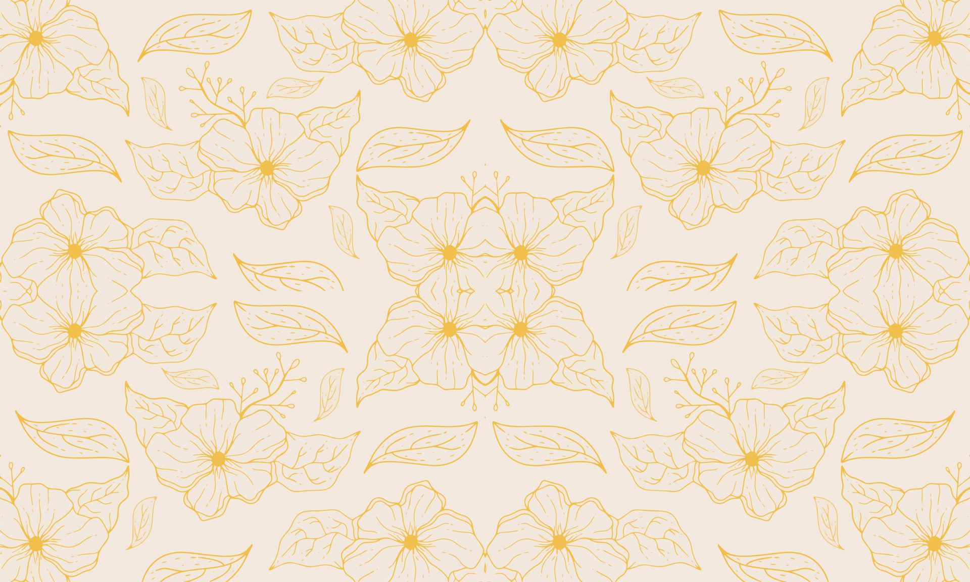 Vector floral pattern.Design for wallpaper, wrapping paper, background, fabric. Seamless vector pattern with ornate flowers. Free Vector and Free SVG