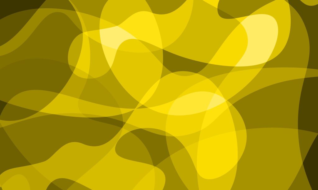 Yellowish abstract shapes background Free Vector