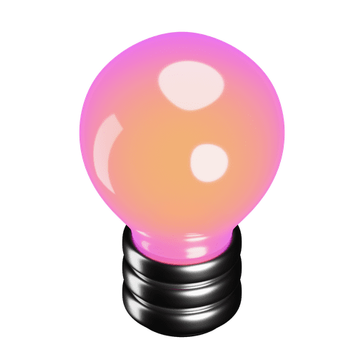 Bulb, lightbulb, idea 3D illustration