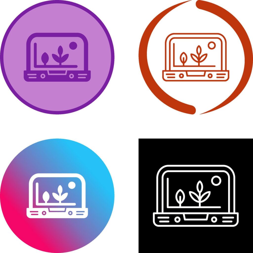 Smart Farm Icon Design Stock Free