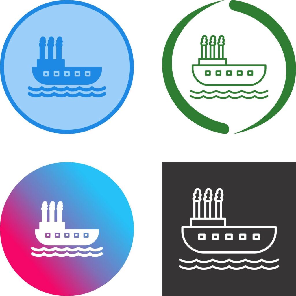 Steamboat Icon Design Stock Free