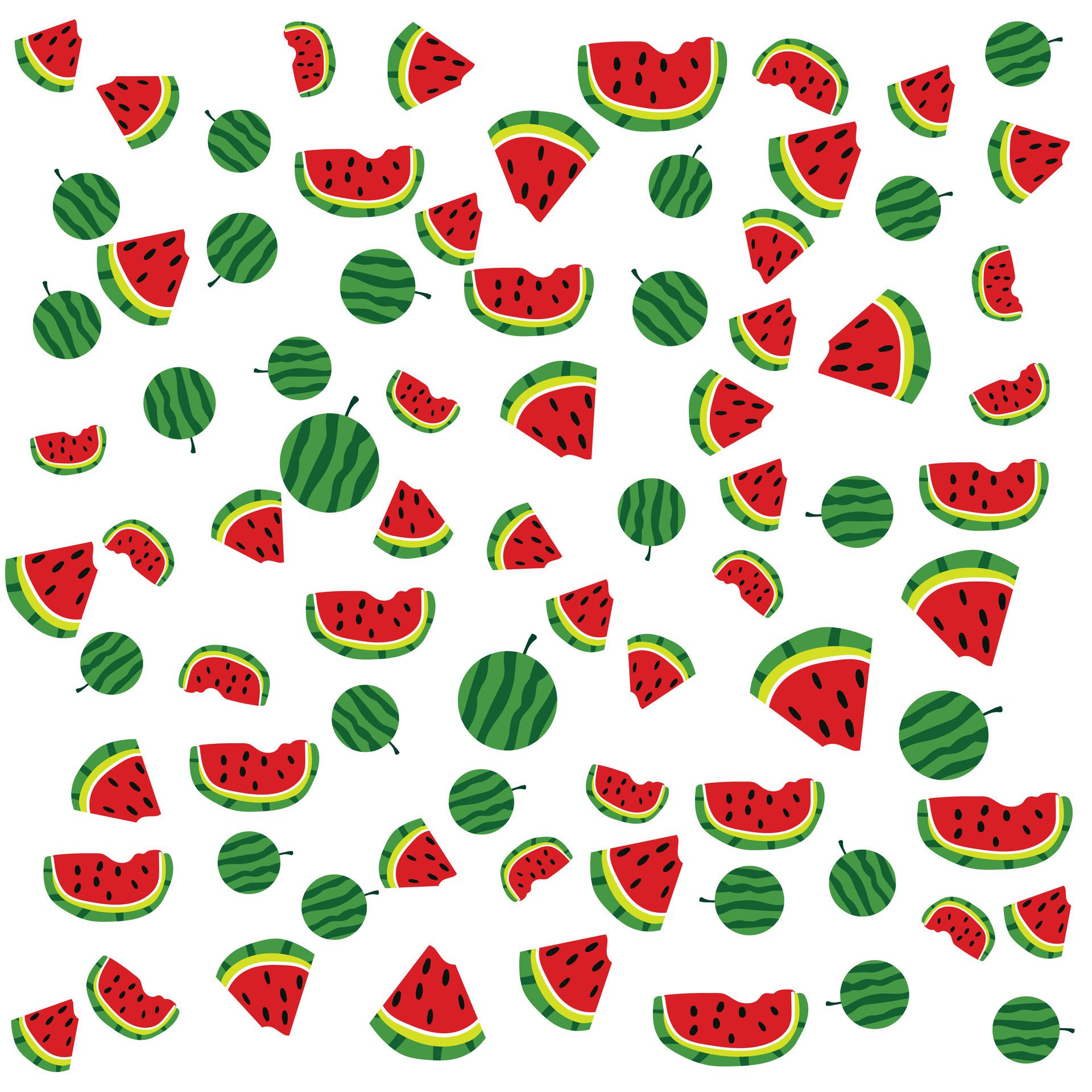 Pattern watermelon background Free Vector