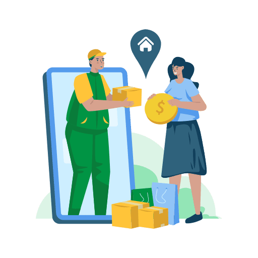 Shop, buy, payment illustration