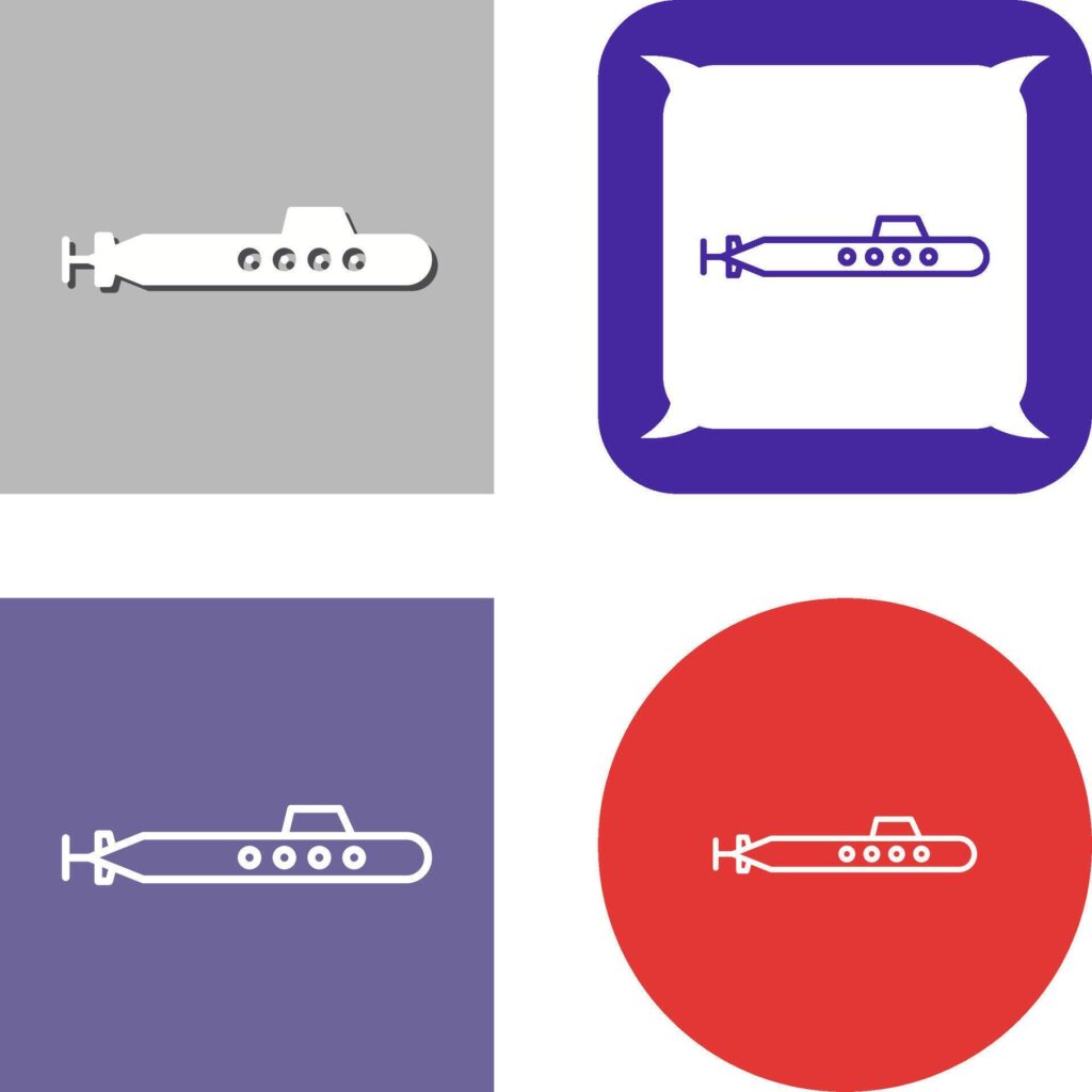 Submarine Icon Design Stock Free